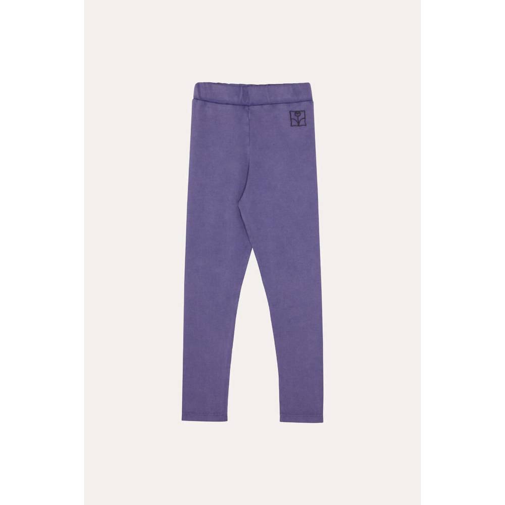 NEW THE CAMPAMENTO kid's cotton leggings in blue washed